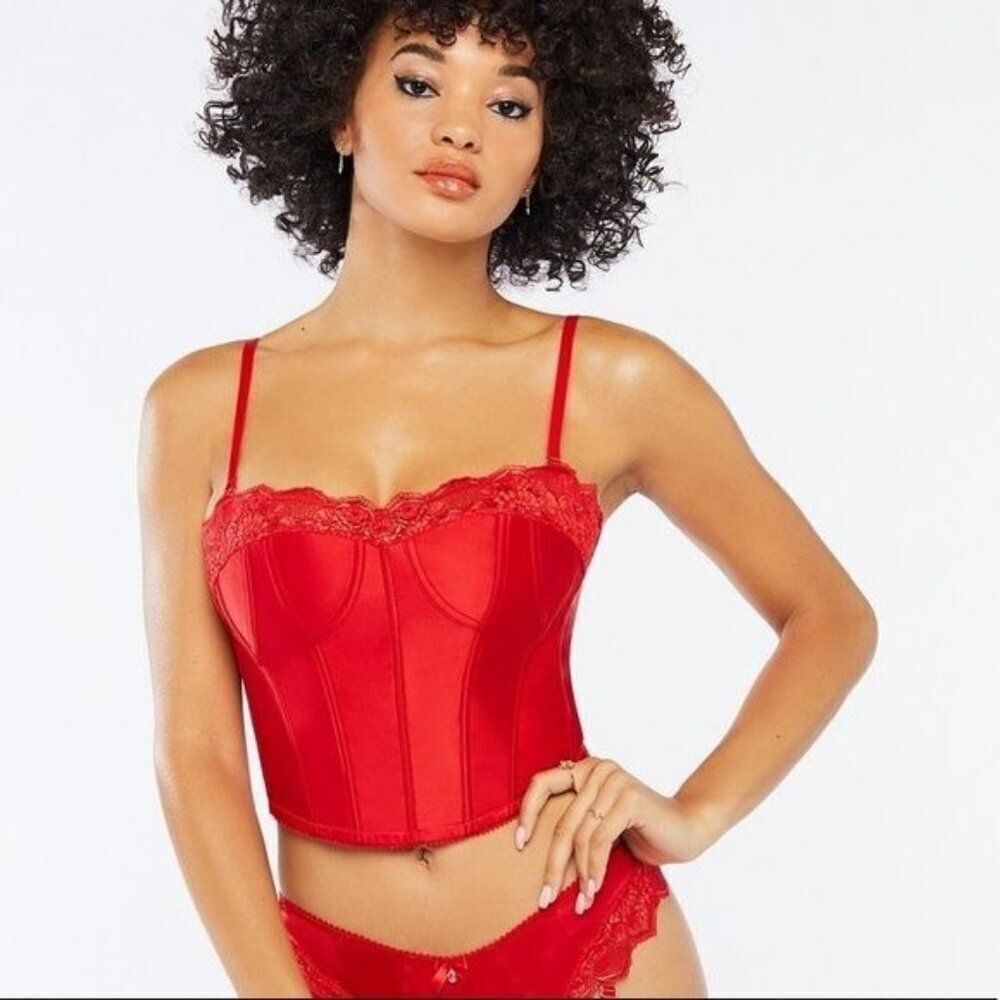Savage x Fenty Mosaic Lace Bustier
